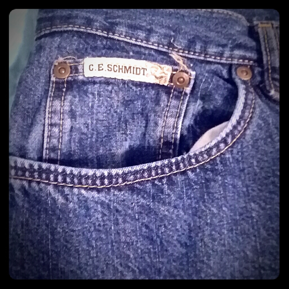 C.E. Schmidt mens flannel lined jeans 10 by 34